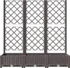 vidaXL Tuinplantpot met trellis, bruin, 120 x 40 x 121,5 Productafbeelding-voorbeeld 4