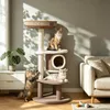 Fudajo Forest Lodge: Albero per gatti beige, 117 cm di Anteprima dell’immagine prodotto 2
