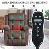 HOMCOM Relaxačné kreslo s funkciou polohovania a vibračnou Náhľad obrázku produktu 4
