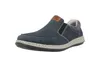 Rieker Herren Echtleder Slipper blau, Herren:47 EU Produktbild-Vorschau 47