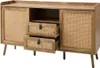 Sideboard mit 2 Türen und 2 Schubladen, mit Rattanfronten, Produktbild-Vorschau 8