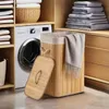 Ekspand | Kosz na bieliznę z bambusa – czarny – 150 l – Podgląd zdjęcia produktu 8