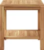 Table basse marron 45 X 45 X 45 Cm Teck massif Lumarko ! Voir les images du produit 6
