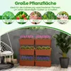 COSTWAY 6 fioriere lunghe 49 cm, fioriere con sistema di Anteprima dell’immagine prodotto 8