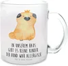 Mr. & Mrs. Panda Tee Tasse Mops Krone - Transparent - Produktbild-Vorschau 1