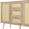 Rattanowa komoda z 2 drzwiczkami i 3 szufladami, regulowana Podgląd zdjęcia produktu 11