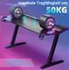 Homdox 160 x 70 cm  Table gaming avec éclairage LED, Voir les images du produit 7