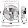 16-Zoll Metall-Bodenv ventilator / Standventilator mit 3 Produktbild-Vorschau 7