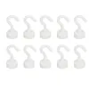 10er-Set magnetische Haken, weiß, robust, aus ABS, kompakt, Produktbild-Vorschau 1