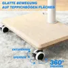5Rcom TV-Ständer mit Rollen und Holzablage Geeignet für Produktbild-Vorschau 8