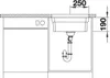 Lavello Blanco ETAGON 500-U 530 x 460 mm grigio roccia Anteprima dell’immagine prodotto 25