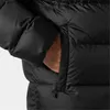 A close-up shot of a person's hand in the pocket of a black puffer jacket. Voir les images du produit