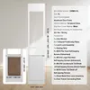 SucceBuy Hundetür für Glasschiebetür 75 7/8"-80 11/16" Produktbild-Vorschau 7
