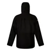 Schwarze; wasserdichte Ridge-Seeker Jacke von Berghaus; Rückansicht mit Kapuze. Produktbild-Vorschau