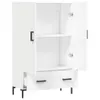 vidaXL Highboard White 69,5x31x115 cm výrobek z odvozeného Náhled obrázku produktu 5