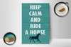Holzschild Spruch 12x18cm keep calm and ride a horse Pferd Produktbild-Vorschau 3
