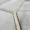 Wohnzimmerteppich geometrisches Muster in grau gold Größe - Produktbild-Vorschau 4