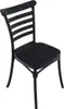 A black chair on a white background. Produktbild-Vorschau