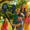 Relaxdays Pinata Gamer, mit Stab & Maske, Partypinata Produktbild-Vorschau 3