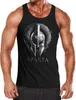 Herren Tank-Top Aufdruck Sparta Helmet Krieger Warrior Produktbild-Vorschau 1