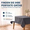 Leinen Tischdecke 160x160 cm eckig grau Produktbild-Vorschau 6