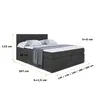 ALTDECOR Boxspringbett mit 2 Matratzen und Topper - 200x200 Produktbild-Vorschau 6