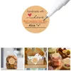 Zelfklevende etiketten rond - Kraftpapier - 3,8 cm - 500 Productafbeelding-voorbeeld 3
