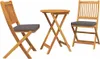 vidaXL Tuinset bistro, 3 stuks, bruin, massief acaciahout Productafbeelding-voorbeeld 1