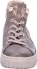 A close-up, front-facing view of a women's high-top sneaker boot. Voir les images du produit