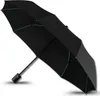 EDIBAZZAR | Taschenschirm SCHWARZ Automatik ANTI-UV Produktbild-Vorschau 8