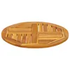 vidaXL Piano del tavolo Ø60x2 cm rotondo in legno massiccio Anteprima dell’immagine prodotto 4