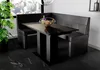 Eckbankgruppe 168x128 cm BLAKE R Kunstleder Schwarz / Produktbild-Vorschau 1