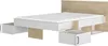 Lit Adulte avec Rangement SWIVEL, 140 x 190 cm, Chêne Blond Voir les images du produit 5