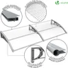 VOUNOT® Vordach für Haustür, 200 x 80 cm Transparentes Produktbild-Vorschau 6
