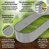 TTL GARDEN Hochbeet SPIRIT L 240x80x45cm Silber – Metall Produktbild-Vorschau 3