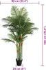 vidaXL Palme Künstlich mit 3 Stämmen Grün 180 cm PP Produktbild-Vorschau 4