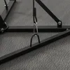A close-up view of the metal frame and carabiner clip of a boxing stand. Podgląd zdjęcia produktu
