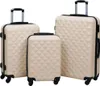 vidaXL Hartschalen-Trolley-Set 3 Stk. Golden ABS Produktbild-Vorschau 7