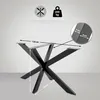 Stolové nohy 318110 Biloxi M - 120x68x71 cm, kov, černá Náhled obrázku produktu 8