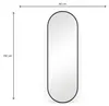 SensaHome Ovaler Wandspiegel - Minimalistisches Design - Produktbild-Vorschau 5