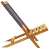 Gartenstühle 6 Stk. Klappbar Anthrazit Stoff und Massivholz Produktbild-Vorschau 6