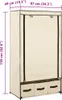 vidaXL Armoire Crème 87 x 49 x 159 cm Tissu Voir les images du produit 6