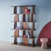 Libreria esotica in legno a 5 livelli, Noce Anteprima dell’immagine prodotto 4