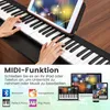 COSTWAY 88 keyboard digitální klávesy skládací, dětské Náhled obrázku produktu 7
