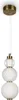 Hängelampe LED Metall Glas B: 14,7 cm H: max. 157,4 cm in Produktbild-Vorschau 1