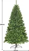 A full shot of a green artificial Christmas tree on a white background, with dimensions indicated. Produktbild-Vorschau