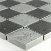 Keramik Mosaikfliesen Bombay Schachbrett Grau Anthrazit Produktbild-Vorschau 4
