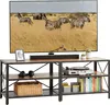 Relaxdays TV-Lowboard, 4 Fächer, offenes TV-Regal bis 60 Produktbild-Vorschau 1