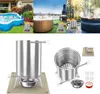 LARS360 2 pièces Bois de chauffage Chauffe-piscine Voir les images du produit 1