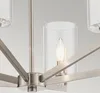 Kronleuchter Glas Metall E14 H: max. 123,7 cm Zinn Vintage Produktbild-Vorschau 4